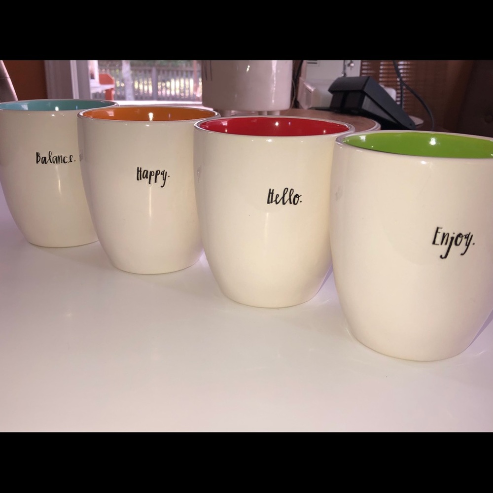Rae Dunn- Four Coffee Mugs